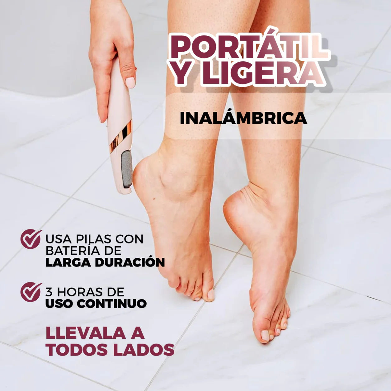 Lima de Pies Eléctrica Profesional | OptiStore™