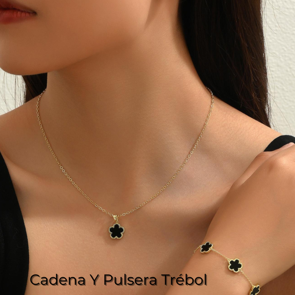 Colgante Y Pulsera Trébol®