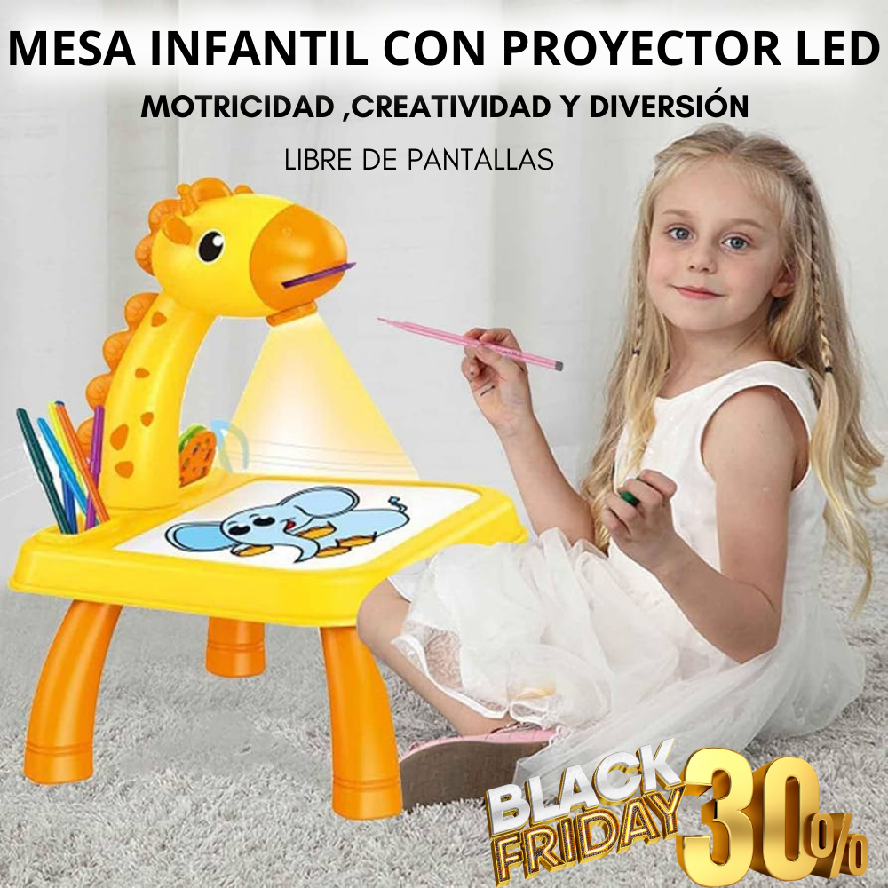 Mesa Infantil Con Proyector LED